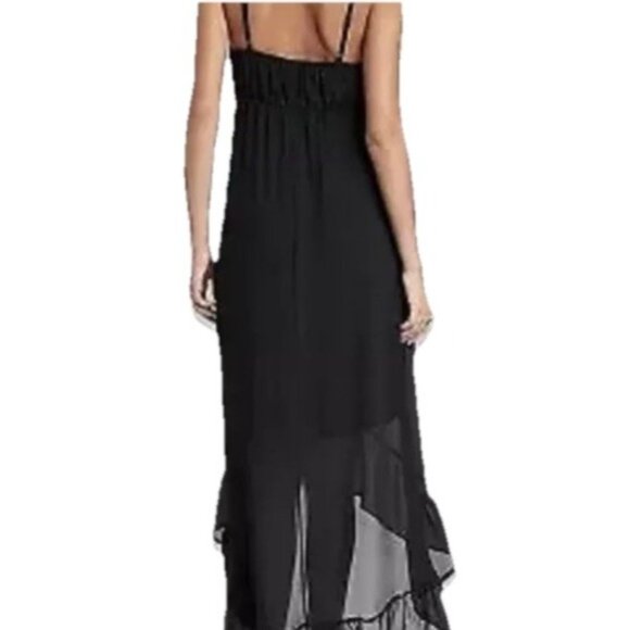 NWT ~ Wild Fable Spaghetti Strap High low Long Black Dress ~ Size Med - Picture 1 of 11